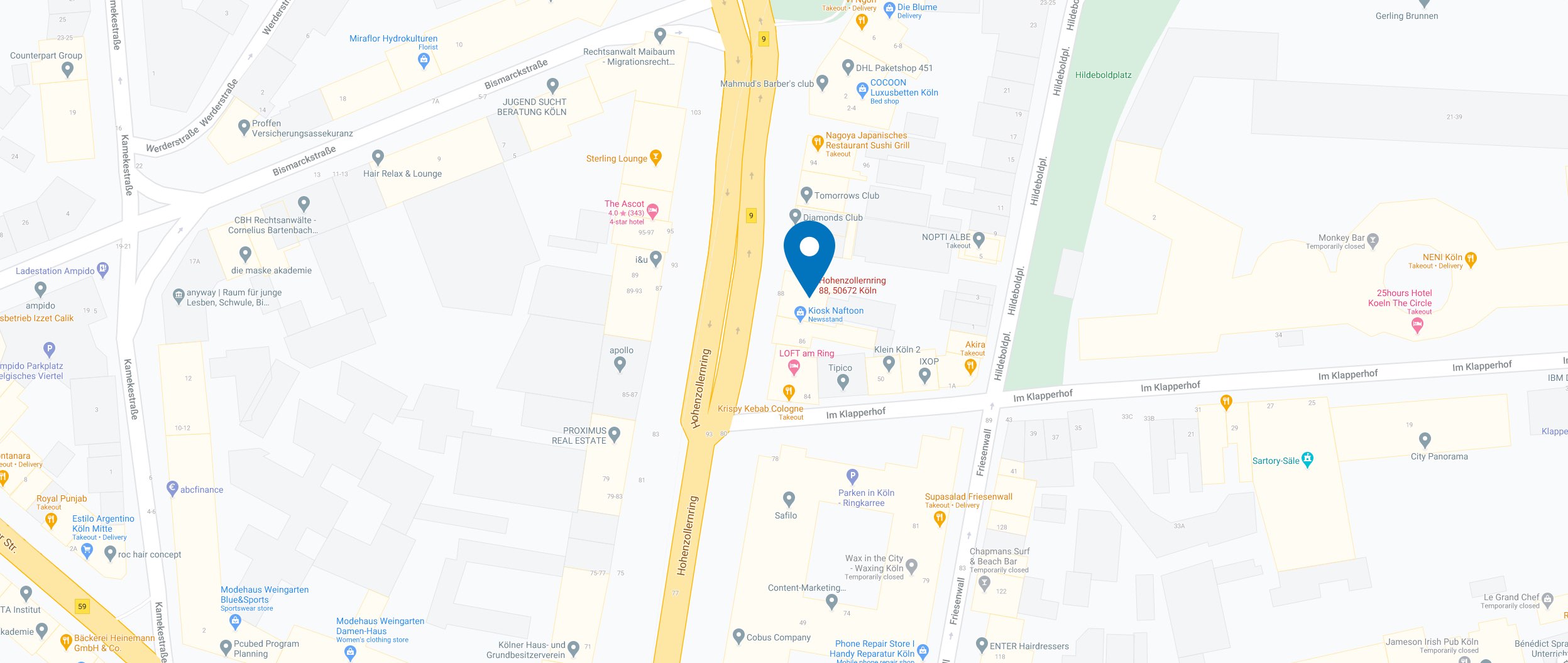 Stadtplan Köln